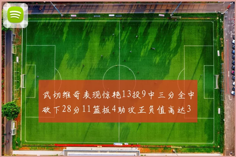 武切维奇表现惊艳13投9中三分全中砍下28分11篮板4助攻正负值高达35
