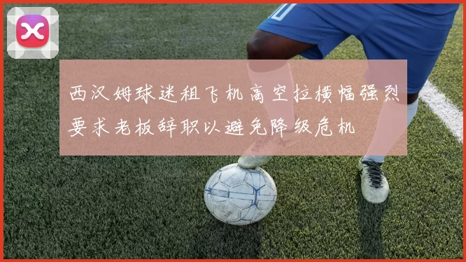 西汉姆球迷租飞机高空拉横幅强烈要求老板辞职以避免降级危机
